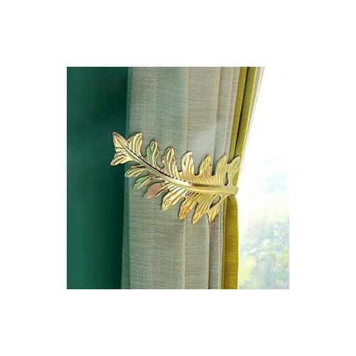 2 Stück Europäische Big Leaf Vorhang Raffhalter Vorhang Holdbacks Dekorative Wandhaken Aufhänger