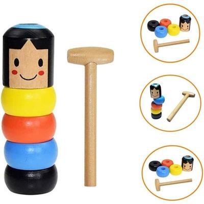 Bearsu - Holzpuppe, Immortal Daruma 1 Zaubertricks Funny Toy Halloween-Spiele für Kinder (1#)