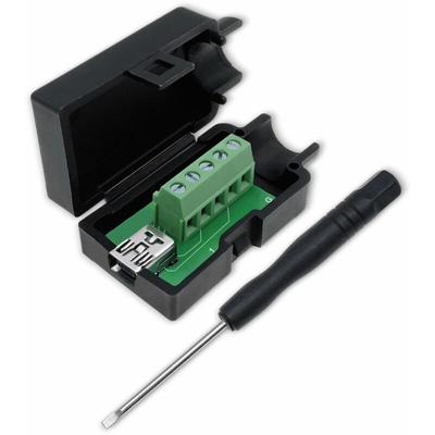 Quadrios - 2001C207, USB-Modular-Set, usb 2.0 - Mini b, Buchse, Einbau horizontal, Polzahl 6