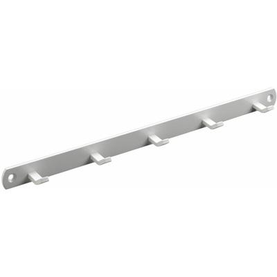 Garderobenleiste 5 Haken 34,0 x 2,0 x 3,0 cm weiß Hakenleiste - Hettich