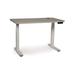 Copeland Furniture Invigo Height Adjustable Desk w/ Built in Outlets Wood/Metal in White/Brown | 48 W in | Wayfair 2648-RRC-EE-75-W-G-N-P-N-N-N