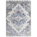 Blue/White 87 x 30 x 0.4 in Area Rug - Rizzy Home Rectangle Oriental Power Loom Area Rug in Blue/Beige | 87 H x 30 W x 0.4 D in | Wayfair