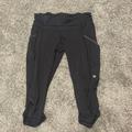 Lululemon Athletica Pants & Jumpsuits | Cropped Lululemon Running Pants | Color: Black | Size: 4