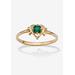 Women's Yellow Gold-Plated Simulated Birthstone Ring by PalmBeach Jewelry in May (Size 7)