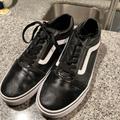 Vans Shoes | Mens Vans Size 9.5 Black/White Casual Shoes | Color: Black/White | Size: 9.5