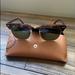 Ray-Ban Accessories | Brand New Ray Ban Clubmaster Round Sunglass | Color: Brown | Size: Os