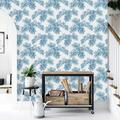 Bayou Breeze Birds & Butterflies 18.75' L x 25" W Peel & Stick Wallpaper Panel Vinyl in Blue | 25 W in | Wayfair D2883CA1CF0444B8BF79977038CC337A