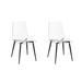 Orren Ellis Acrylic Dining Chair-White 2/CTN Plastic/Acrylic in Black | 32.5 H x 16.5 W x 19.25 D in | Wayfair 17F319C3C7144EE48CCE0833974DAD4C