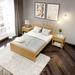 Lark Manor™ Aiste Solid Wood Bed Wood in Brown | 36.5 H x 57.5 W x 81.5 D in | Wayfair DD7FAEF334F3494A9B4D6F7515ABA80F