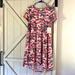 Lularoe Dresses | Lularoe Xxs Carly Nwt | Color: Gray/Pink | Size: Xxs