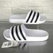 Adidas Shoes | New Adidas Adilette Aqua Slide Sandals - Women’s | Color: Black/White | Size: 10