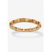 Women's Yellow Gold-Plated Birthstone Baguette Eternity Ring by PalmBeach Jewelry in November (Size 7)