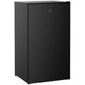 HOMCOM 91 Litre Freestanding Under Counter Fridge Freezer with Chiller Box, Reversible Door, Adjustable Thermostat, 47.5cm Wide, Noise Level: Decibels 40, Black