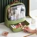 Rebrilliant Jonluke Cosmetics Storage Box in Green | 13.18 H x 10.62 W x 7.08 D in | Wayfair 69CF13DC728749EEB76B2BD299B5437E