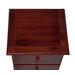 100% Solid Wood 3-Drawer Night Stand, Mahogany - Palace Imports 5522
