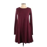 Old Navy Casual Dress - A-Line: Burgundy Print Dresses - Women's Size X-Small