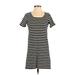 French Connection Casual Dress - Shift: Black Print Dresses - Women's Size 4