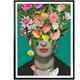 K&l Wall Art - Frida Floral Studio Poster Blumen Illustration Frida Kahlo 24x30cm Wanddeko
