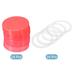 86mm Wide Mouth Plastic Mason Jar Lids, 24Pcs Jar Caps w Sealing Rings