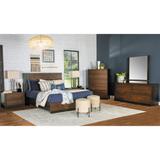 Gracia Walnut and Black 3-piece Bedroom Set with Dresser and Mirror