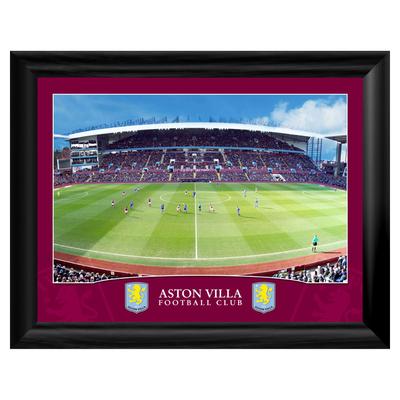 Aston Villa Panorama-Stadion, gerahmter Druck – 16 x 12 Zoll Image