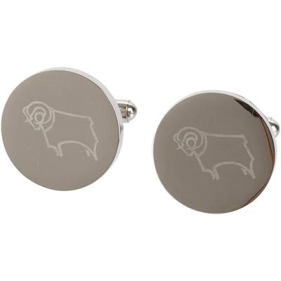 Runde Manschettenknöpfe mit Derby County Wappen – Edelstahl Image