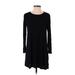 H&M Casual Dress - Shift: Black Solid Dresses - Women's Size Small