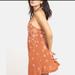 Free People Dresses | Final Markdown Free People Slip Dress With Rhinestones And Sequins Mini Dres | Color: Orange/White | Size: Various