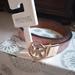 Michael Kors Accessories | Michael Kors Ladies Leather Reversible Monogram Belt Each | Color: Gold/Pink | Size: Xlarge