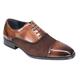 Mens Formal Brogues Brown Suede Leather Shoes [EL0759-BROWN-8UK]
