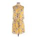 CATHERINE Catherine Malandrino Casual Dress - Mini: Yellow Floral Dresses - Used - Size 10