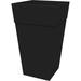 Latitude Run® Finley Recycled Plastic Tall Tapered Square Planter in Black | 25.5"H x 14.6"W x 14.6" D | Wayfair 83D738717C124C4BA792FDDDB86D0229