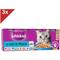 WHISKAS 12 Boîtes en gelée aux poissons pâtée pour chat 390g (3x4)