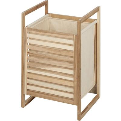 Wäschekorb aus Holz mit Stoffsack acina, 56 l Wenko Image