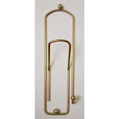 Dandibo - Designer Kleiderhaken 'Büroklammer' 32 cm Garderobe Wandhaken Haken aus Metall / Farbe: Image