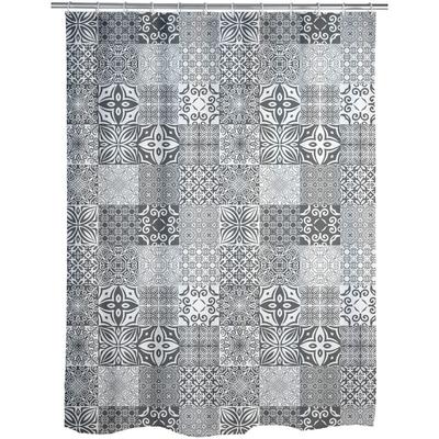 Duschvorhang Portugal, Textil (Polyester), 180 x 200 cm, waschbar, Mehrfarbig, Polyester mehrfarbig