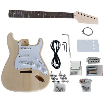 Aiersi – ensemble complet de guitare électrique ST TL Kit de bricolage corps en tilleul col