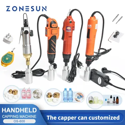 ZONESUN-Machine de capsulage électrique portable avec anneau de sécurité mélangeur en option