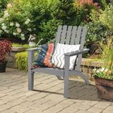 Indoor/Outdoor Acacia Wood Adirondack Lounge Armchair - 29 inches L x 26.5 inches W x 34 inches H