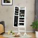 LED-Lighted Mirrored Standing Jewelry Armoire Cabinet for Jewelry Storage - 14" x 12.5" x 57" (L x W x H)