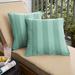 Humble + Haute Preview Capri Outdoor/Indoor Corded Pillow Set of Two 16in x 16in x 6in