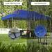 10 x 20 Feet Adjustable Folding Heavy Duty Sun Shelter with Carrying Bag - 10' x 20" x 10'-10.5'-11' (L x W x H)