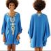 Lilly Pulitzer Dresses | Lilly Pulitzer Emera Caftan Dress | Color: Blue/Gold | Size: M
