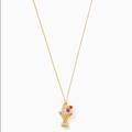 Kate Spade Jewelry | Kate Spade Ice Cream Sundae Pendant Necklace Gold / Pink | Color: Gold/Silver | Size: Os