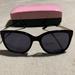 Kate Spade Accessories | Kate Spade Black And Gold Sunglasses, New With Case | Color: Black/Gold | Size: Os