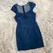 Free People Dresses | Hp[ Fp ] Exposed Zipper Denim Mini Dress | Color: Blue | Size: S