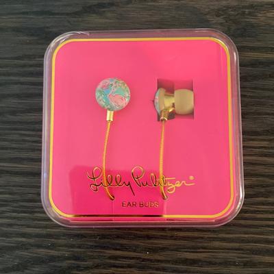 Lilly Pulitzer Headphones | Lilly Pulitzer Ear Buds Featured In Floridita | Color: Blue/Pink | Size: Os