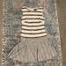 J. Crew Dresses | J. Crew White And Black/Cream Stripe Sleeveless Dress With Drop Waist | Color: Black/Cream/Tan/White | Size: 0