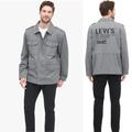 Levi's Jackets & Coats | Levi's Mens Cotton Four Pocket Unlined Military Jacket With Print Logo - Xl | Color: Black/Gray | Size: Xl