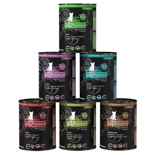 Sparpaket: 12x400g catz finefood Purrrr Dose Mix II (6 Sorten) Katzenfutter nass